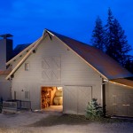 3 Idaho timberframed stable